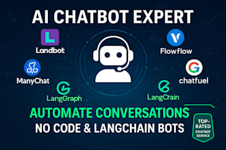 do landbot voiceflow flow xo manychat chatfuel lang graph langchain ai chatbot