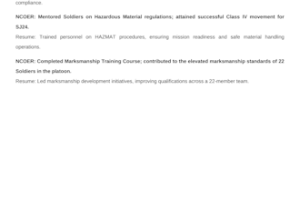 turn military experience into a professional civilian resume