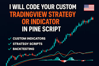 code your custom tradingview strategy or indicator