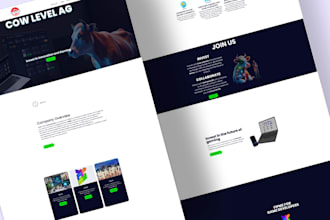 design a modern, responsive one page website in wordpress