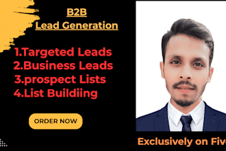 do b2b lead generation and build a prospect email list