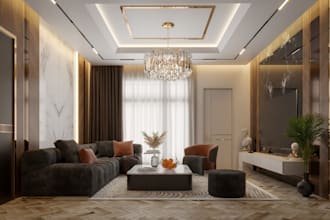 recreate house layout, realistic architect rendering, cgi home interior,lighting