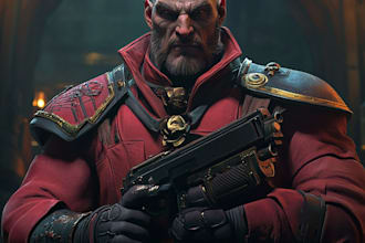 create your unique warhammer 40k character illustration