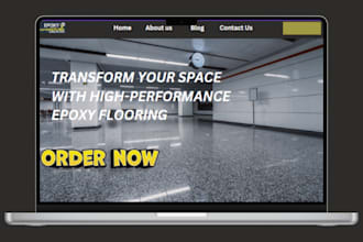 design dynamic epoxy flooring website epoxy coating landing page epoxy website