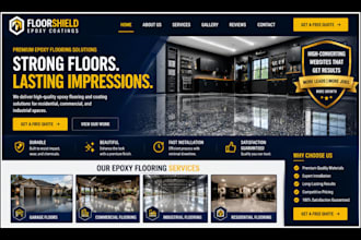 design dynamic epoxy flooring website epoxy coating landing page epoxy website