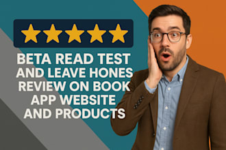 beta read or test and honestly review your product, app, game, book