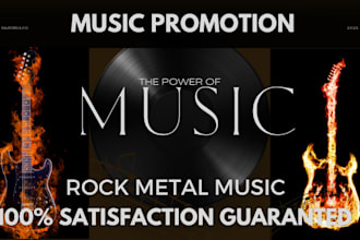 do organic USA music promotion, rock metal music promotion, event pr0motion
