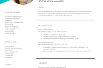 design a modern, professional resume using canva