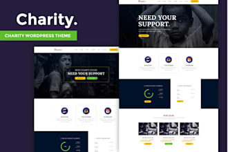 design non profit donation website for fundraising and donation causes
