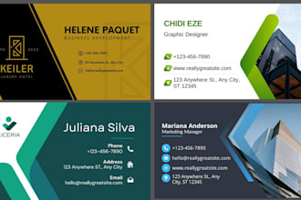 design luxury business card or visiting card with qr code in 6 hours