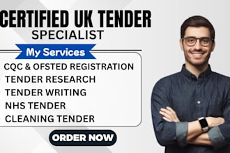 do uk tender for cqc, ofsted, nhs and cleaning contracts