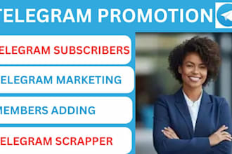 promote or grow telegram group channel to real and active telegram subscribers