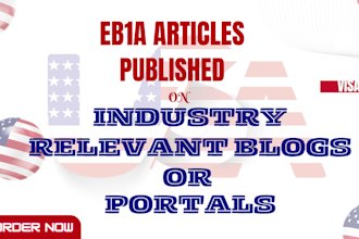 get your eb1a articles published on industry relevant blogs or portals