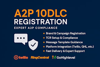 setup dialpad a2p 10dlc registration ringcentral  gohighlevel a2p 10dlc twilio