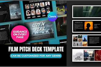 design film pitch deck presentation, movie powerpoint pitch deck