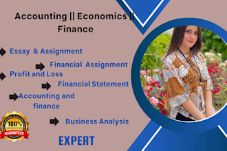 accounting and finance assignments, financial analysis report, projects