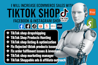 setup tiktok shop dropshipping tiktok shoppable ads manage tiktok shop marketing