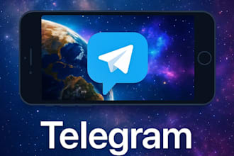 a professional telegram bot python node js
