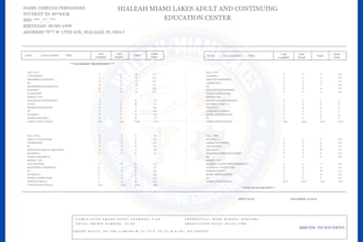 design college transcript, university transcript, high school transcript