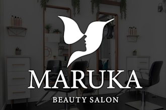 design modern fashion, beauty, cosmetic spa hair salon logo in 12 hours