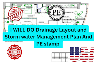 custom drainage layout and storm water management plan in virginia florida texas