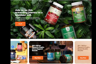 design private label supplement shopify store nutraceutical supplement website