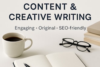 do creative and content writing