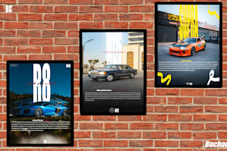 design a custom car poster for any car model