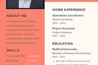 craft a bold, modern resume in canva that stands out and gets hired