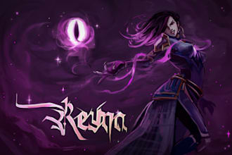 draw expressive character art with custom background