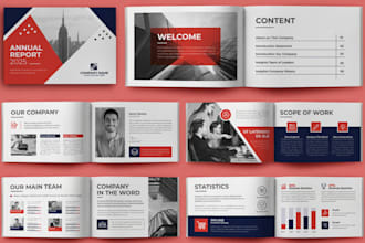 design modern brochure, magazine pamphlet company profile annual report analysis