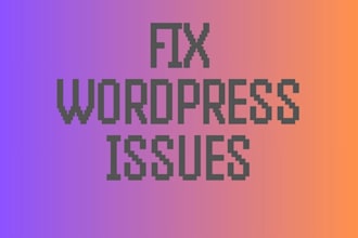 fix any problems on your wordpress website
