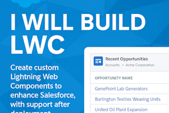 develop your lightning web component, lwc