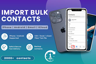 import or add contacts in bulk to iphone, android, or whatsapp