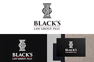 do modern legal, lawyer, attorney, law firm and consultancy business logo design