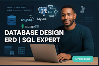 design, manage, and optimize sql, mysql, postgresql databases