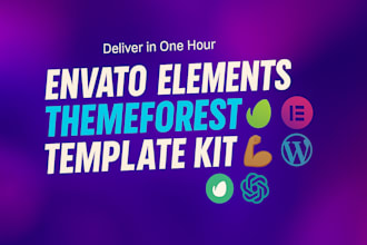 urgently install envato element kit, themeforest, wordpress, theme, template