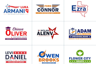 design best unique attractive political campaign election logo