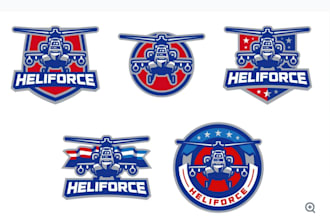 design high quality helicopter logo for your company