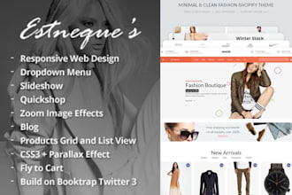 design shopify clothing dropshipping website fashion store design via temu dsers