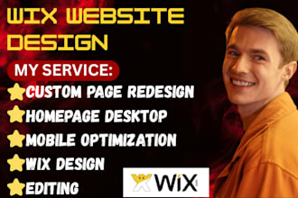 do wix custom page redesign wix homepage desktop mobile optimization editing