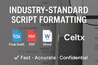 convert your script into final draft format