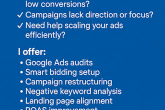 audit and optimize your google ads for high conversion and roas