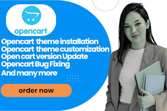 design, customize, fix, and upgrade your opencart ecommerce store expertly