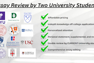 edit your college application essay, personal statement, and resume