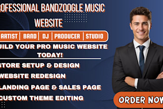 bandzoogle store, bandzoogle website design, bandzoogle redesign