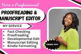 proofread manuscript, plagiarism, grammar check, and format your kindle ebook