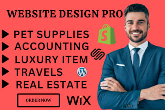 design pet supplies accounting real estate travels luxury items website