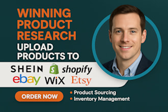 do winning product research upload products to shein shopify wix etsy ebay store