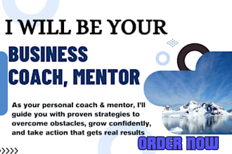 be your business coach, mentor, consultant, or business startup